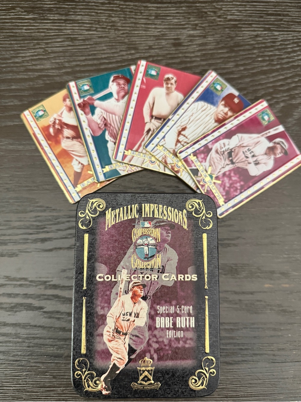 Metallic Impressions Collector Cards - Babe Ruth Edition (Black, Gold)